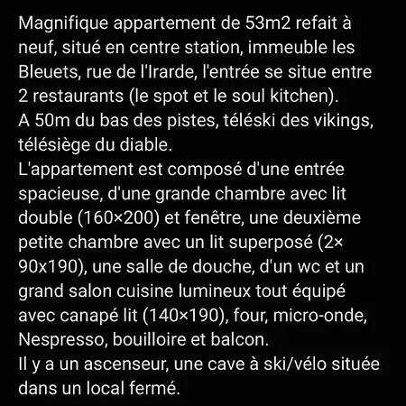 Appartement Centre Station, Refait à Neuf - Les 2 Alpes - 53m - 6 Pers Les Deux Alpes